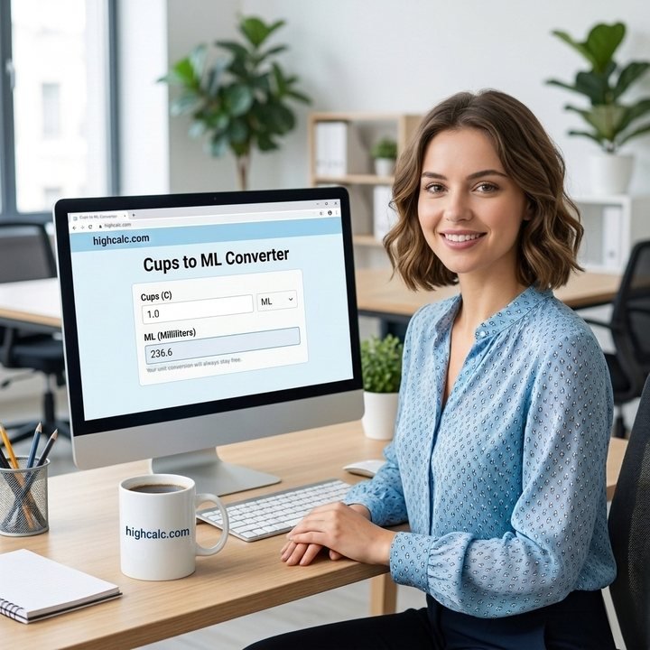 Cups to ML Converter — Free Cups to ML Conversion on HighCalc