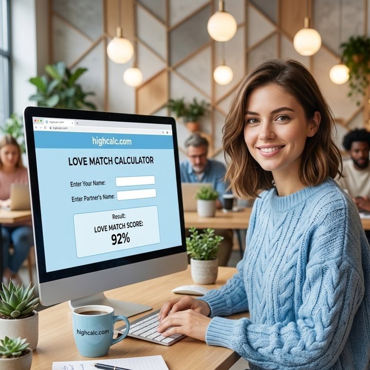 Love Match Calculator — Free Zodiac Love Compatibility Calculator on HighCalc