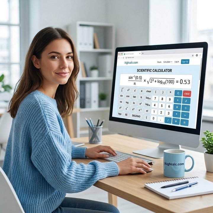 Scientific Calculator — Free Online Scientific Calculator with Trig, Logs and Memory on HighCalc